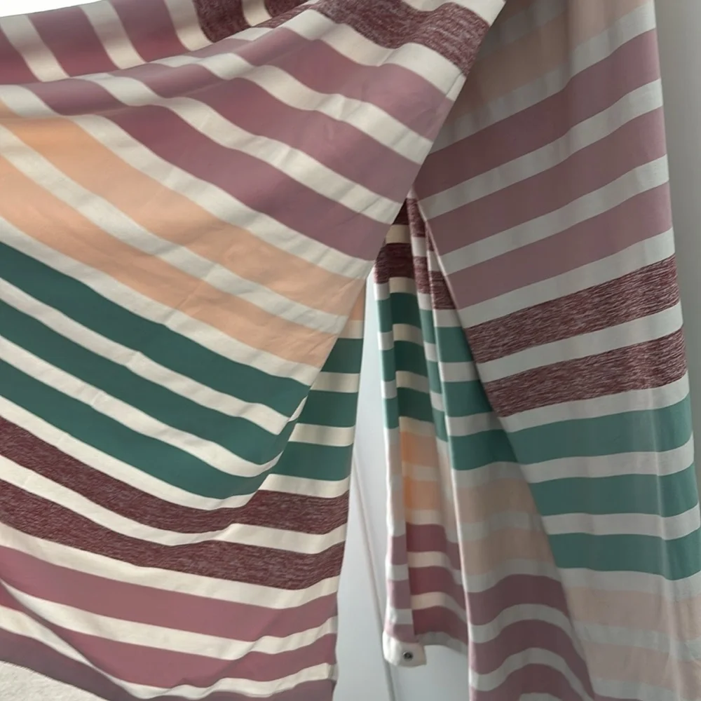 lululemon athletica Striped Mint, Blush & Cream Wrap/Scarf